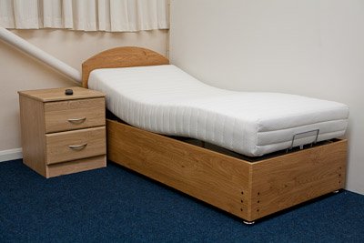 Wood Grain Surround Adjustable Bed